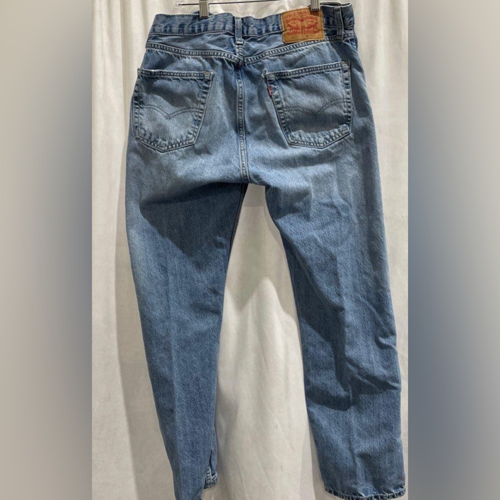 Levi's Blue Denim 505 5-Pocket Design Straight Leg Jeans Size W34xL30